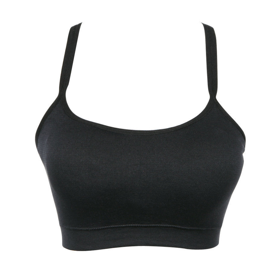 Online discount shop Australia - 3 Colors Women Padded Sleeveless Cut Out Cross Straps Running Gym Athletic Sport Bra