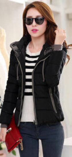 Fashion Women Down jacket Big yards Thickening Super Warm Coats Hooded Jacket Splicing Slim Women Coat G1558