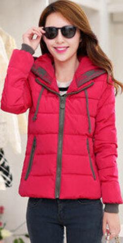 Fashion Women Down jacket Big yards Thickening Super Warm Coats Hooded Jacket Splicing Slim Women Coat G1558