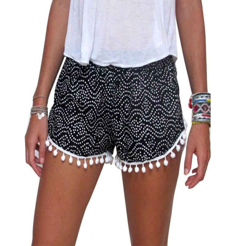 Women High Waist Floral Short Girl Casual Shorts Print Short Summer Beach