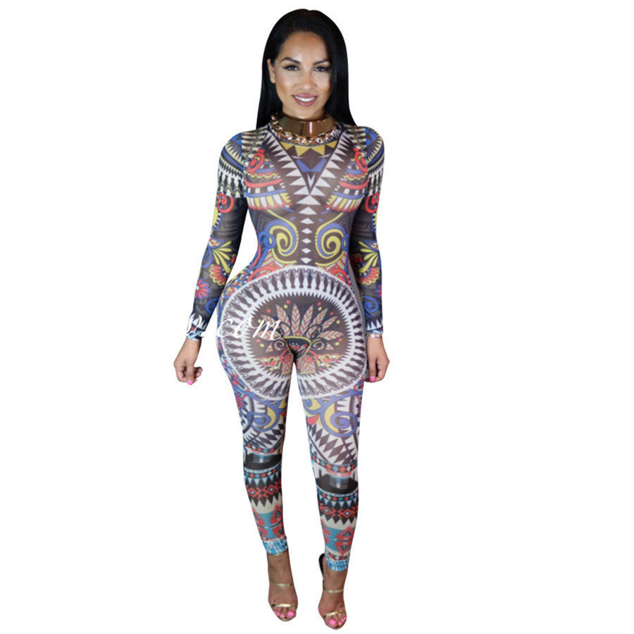 Nicki Minaj: Printed Bodysuit and Leggings