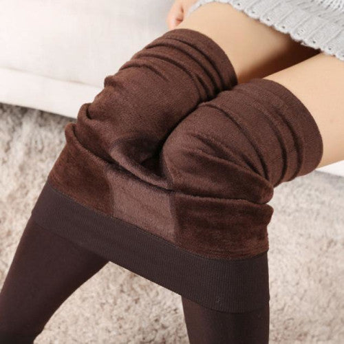 Online discount shop Australia - Lady Winter Warm Legging Thickened Winter Super Elastic Fleece Women Leggings Solid Color