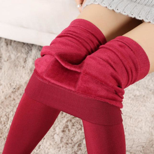 Online discount shop Australia - Lady Winter Warm Legging Thickened Winter Super Elastic Fleece Women Leggings Solid Color