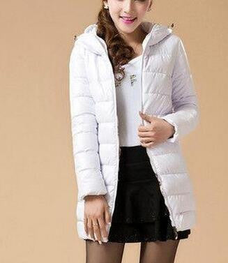 Womens Coat Style Cotton Down jacket Leisure Large size Hooded Jacket Fashion Slim Ladies Coat