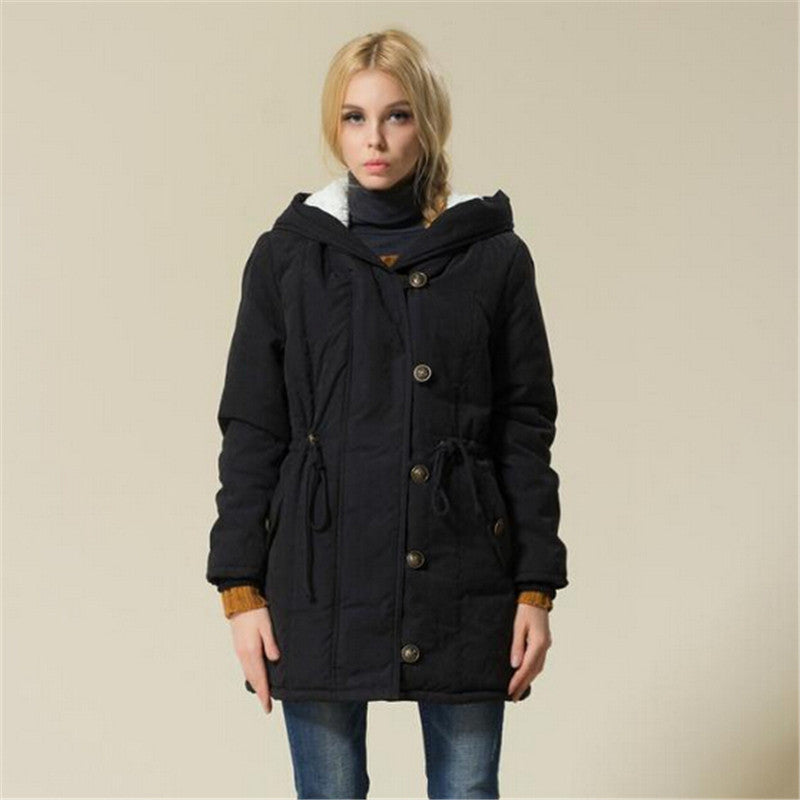 Plus Size Women Jackets Cotton Padded Female Version Long Jackets XXL XXXL XXXXL Parka C1612