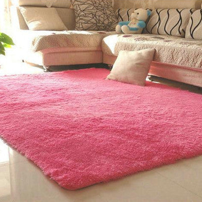 Online discount shop Australia - 1PCS 80x120cm Explosion Models Silky Carpet Mats Sofa Bedroom Living Room Anti-Slip Floor Carpets Bedroom Soft Mat Home Supplies