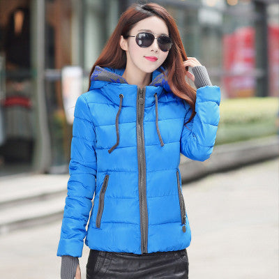 Online discount shop Australia - jacket women fashion slim short cotton-padded Hooded jacket parka female wadded jacket outerwear coat women