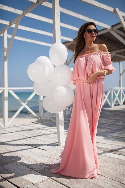 Online discount shop Australia - Long Maxi Chiffon Dress Network Popular Style Mother Dress Maxi Chiffon Floor Length Dress Party Sexy Long Gown Dress