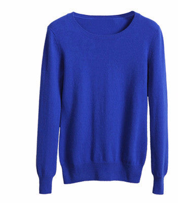 women's Sweater Wool Sweater Female round neck pullover Knit Sweater