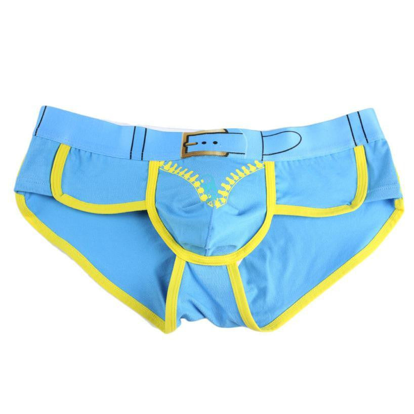 Temptation The Underwear Solid Nylon Spandex Briefs Ice Breathable Transparent Underwear Men Brand Mens Brief #2458
