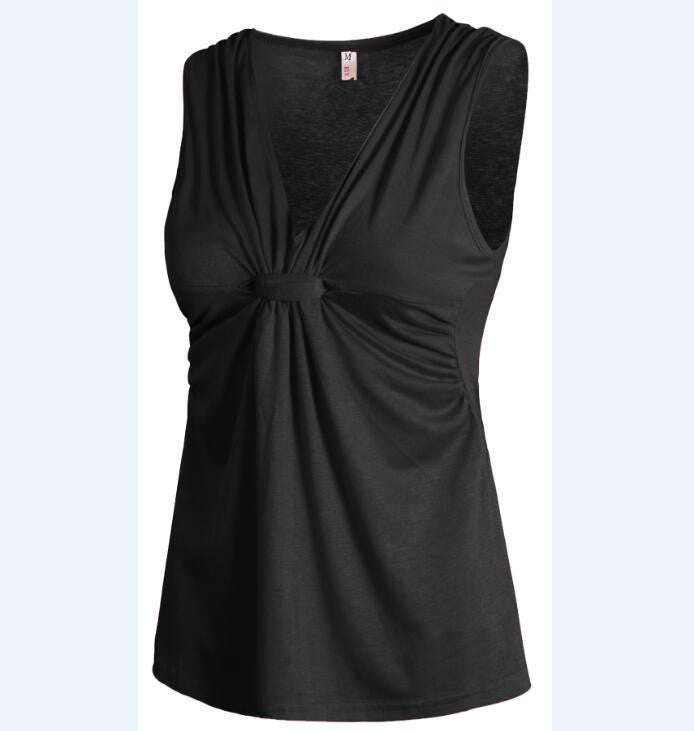 Fashion Vest Tops Women Sleeveless Casual t-shirts sexy V-neck Tops Slim Tank Tops