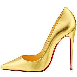Women Pumps Cow Muscle Red Bottom High Heels Pointed Toe Red Sole Wedd