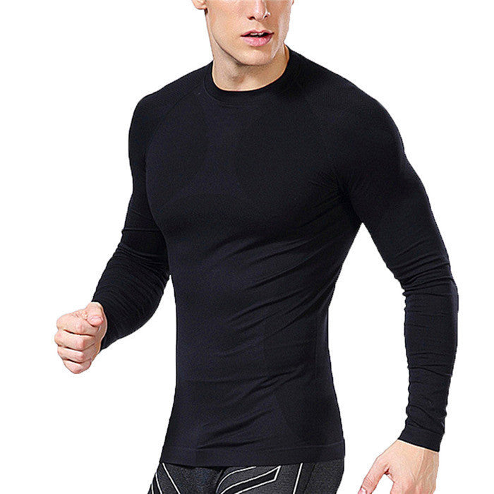 Men Compression Under Base Layer Tops Tights Long Sleeve T Shirts Gear