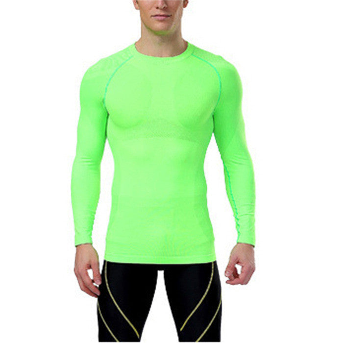 Men Compression Under Base Layer Tops Tights Long Sleeve T Shirts Gear