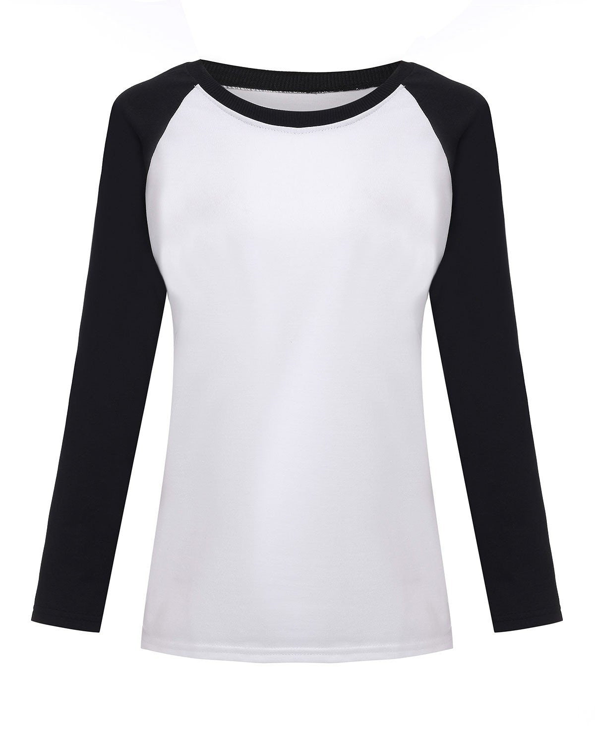 Online discount shop Australia - Fall Korean Style Women T-shirt Sweatshirt Raglan Long Sleeve Patchwork Loose  Tee Tops  Plus Size M-XXL