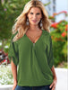 Online discount shop Australia - 1PC Deep V-Neck Women Blouses Chiffon Blouse Sexy Women Tops Plus Size 13 Colors 8 sizes ZZ3497