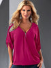 Online discount shop Australia - 1PC Deep V-Neck Women Blouses Chiffon Blouse Sexy Women Tops Plus Size 13 Colors 8 sizes ZZ3497