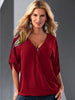 Online discount shop Australia - 1PC Deep V-Neck Women Blouses Chiffon Blouse Sexy Women Tops Plus Size 13 Colors 8 sizes ZZ3497