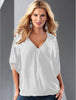 Online discount shop Australia - 1PC Deep V-Neck Women Blouses Chiffon Blouse Sexy Women Tops Plus Size 13 Colors 8 sizes ZZ3497