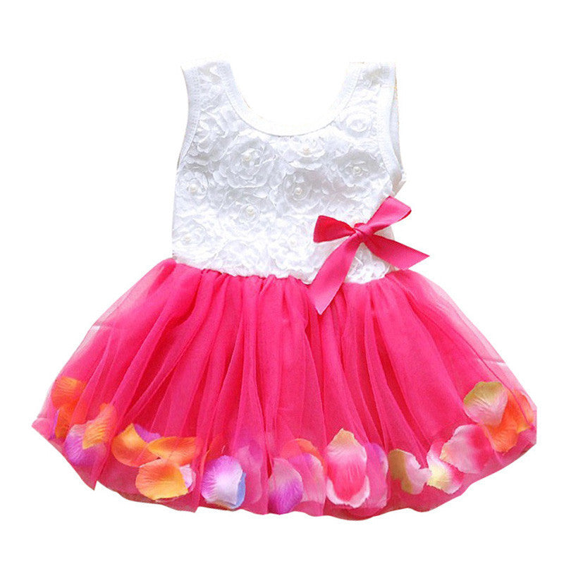 Online discount shop Australia - Kid Girls Princess Toddler Baby Party Tutu Lace Bow Flower Dresses Clothes
