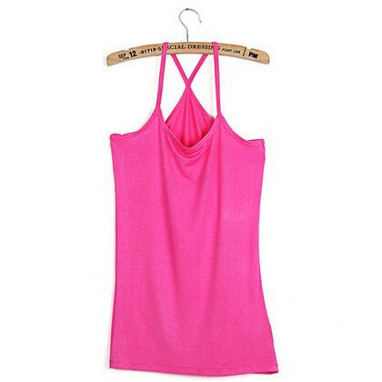 Online discount shop Australia - Cotton slim Y style spaghetti strap basice shirt 10 color for choose women's vest /cotton top tank camis