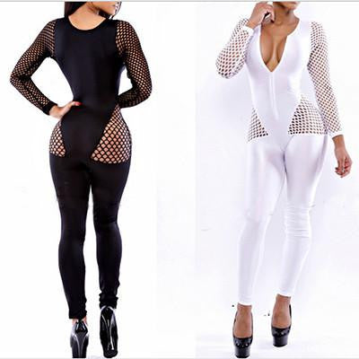 ladies bodysuits Long Sleeve Slim Pants Jumpsuit Bodysuit Rompers One Size