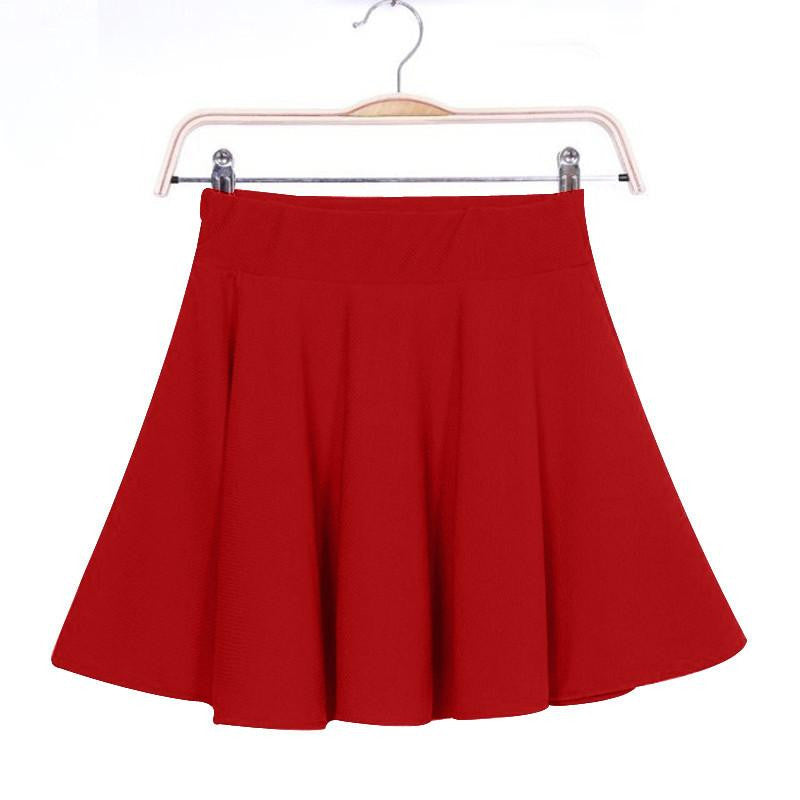 Women Skirt Mini Short Skirt Fall Skirts Womens Stretch High Waist Pleated Tutu Skirt