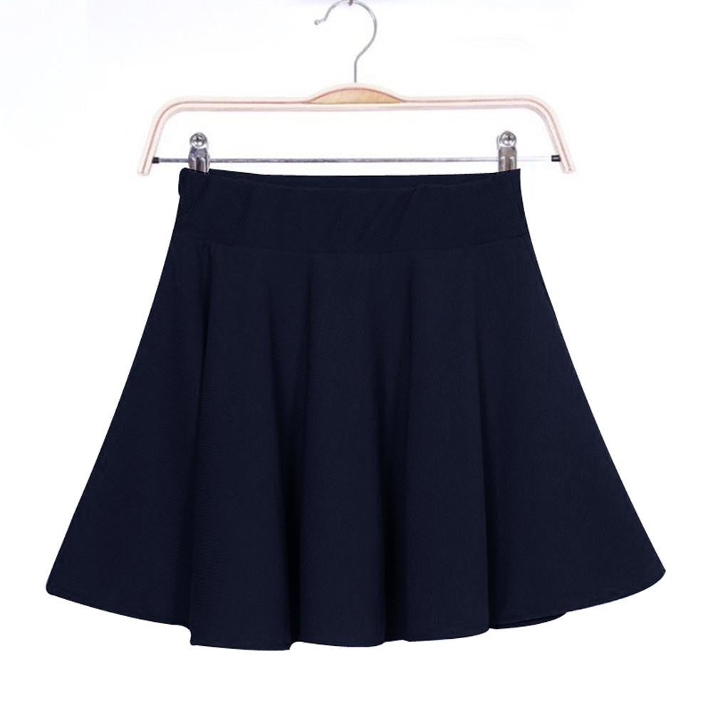Women Skirt Mini Short Skirt Fall Skirts Womens Stretch High Waist Pleated Tutu Skirt