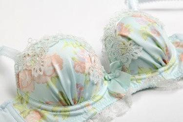 Online discount shop Australia - Fashion Chiffon Floral Adjustable Bra Set Sexy Lingerie Push Up Deep V Lace Underwear Set Women A B C Cup