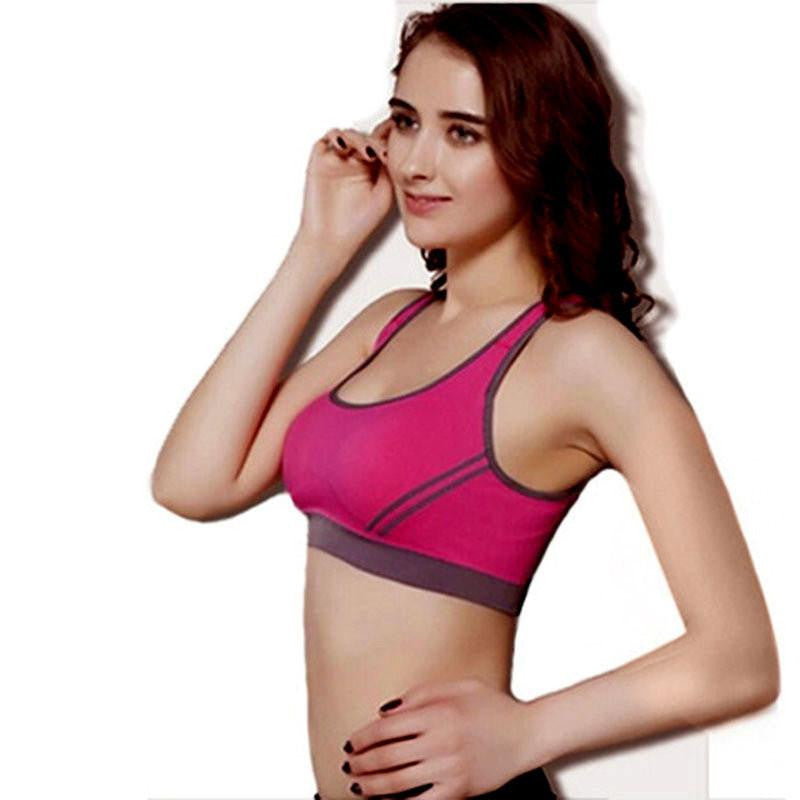 Online discount shop Australia - Hottest Women Yo-ga Bras Female Crop Tops Seamless Racerback Vest Fitness 5 colors High Quanlity