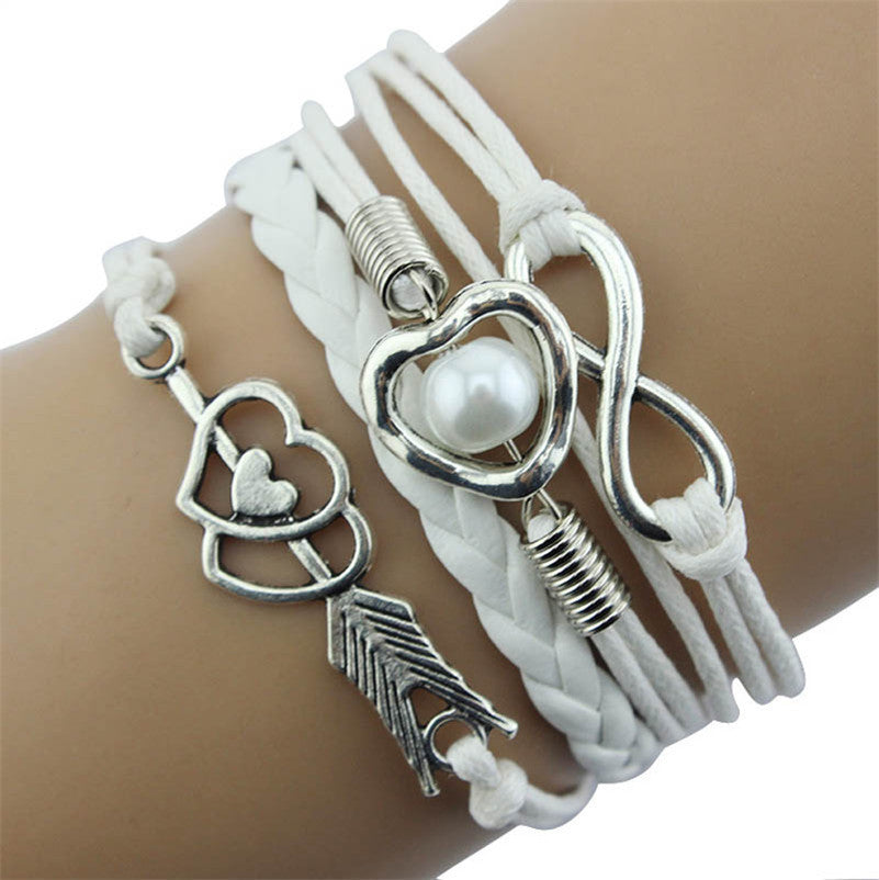 Online discount shop Australia - Handmade Vintage Bird Anchor Bracelets Wrap Leather Bracelet Charm bracelets pulseira couro bracelets for women