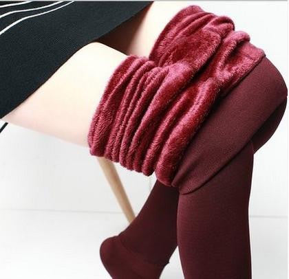 Women's Clothing Candy Colors Women Pants Plus Velvet Thick Warm Leggings Ladies Pants For Winter Super Elastic Women Leggings