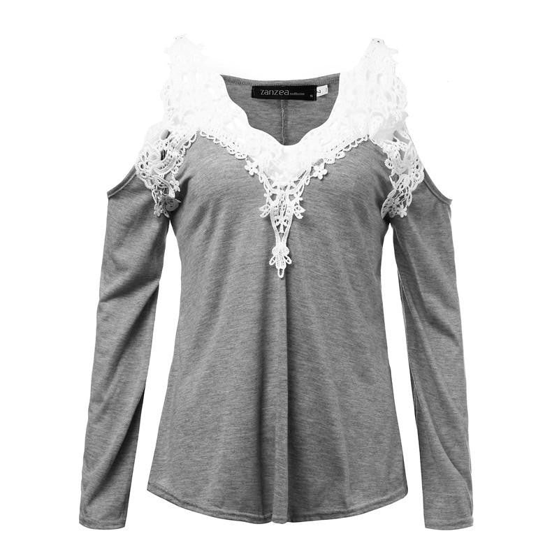 Women Trendy Casual Lace Strapless Blouse V Neck Blouses Off Shoulder Tops Plus Size