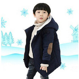 Brand Kid's Fashion & Casual Jackets Boy's Cashmere Long Sleeve Hooded Coats Kids Warm Clothing