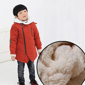 Brand Kid's Fashion & Casual Jackets Boy's Cashmere Long Sleeve Hooded Coats Kids Warm Clothing