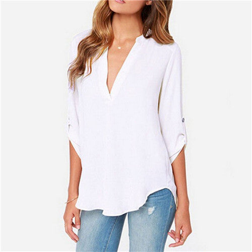 Online discount shop Australia - 9 colors Feminino Trendy S-5XL Plus Size Women Blouses Ladies Office Shirts Long Sleeve Top Women Clothing