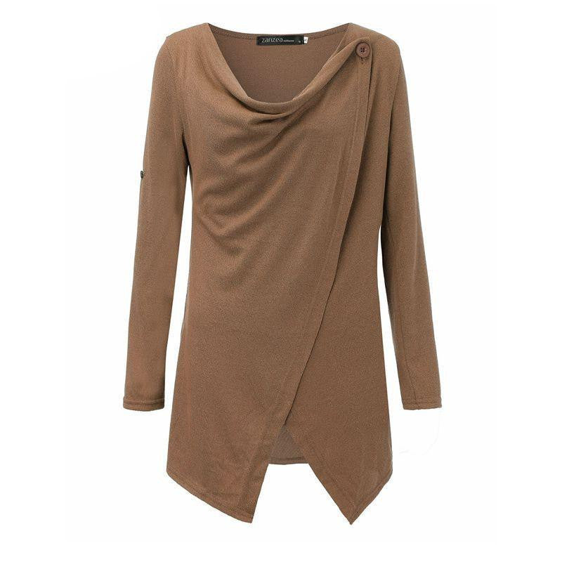 Women Fashion Casual Solid Sweaters Pullovers Long Sleeve O Neck Knitted Blouse Tops Sweater