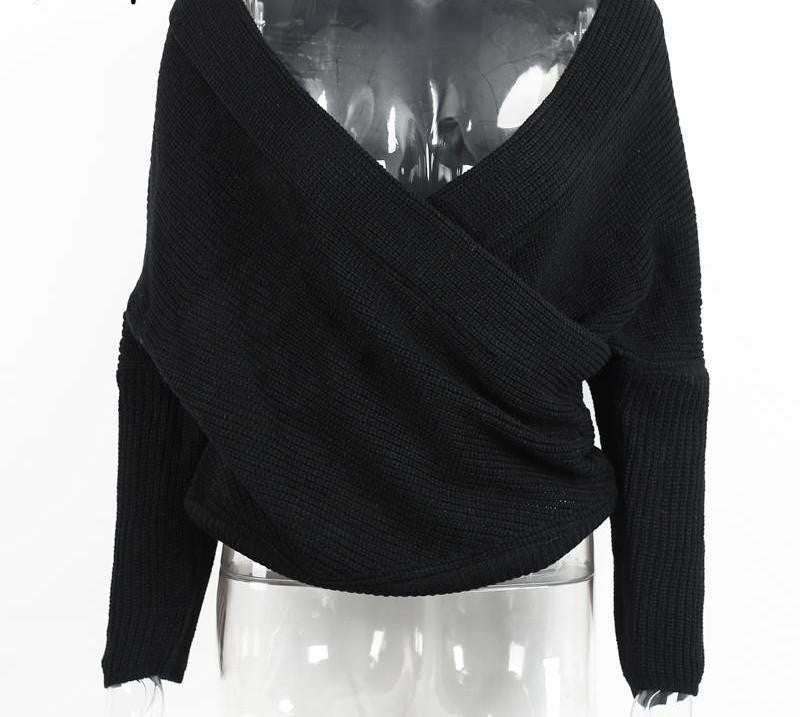 V neck sweater women loose long batwing sleeve sweater tops Fashion pullovers thin sweaters jumper