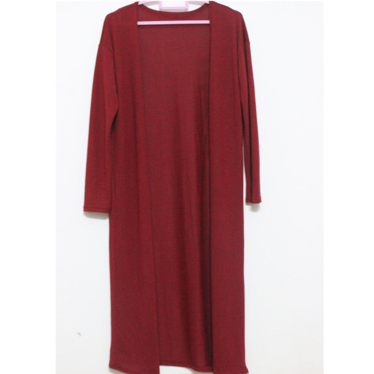 Online discount shop Australia - Gray Black Red Cardigan Women Sweater casual Crochet Poncho Plus Size Coat Women long Sweaters Cardigans