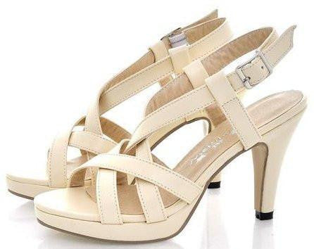 Size 32-43 Women's High Heel Sandals Gladiator Fashion Lady Platform Sandals Heels Shoes Sandals P372