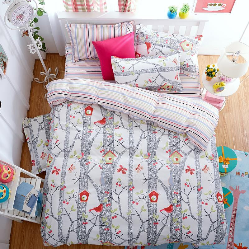 Bedding Set Duvet Cover Sets Bed Sheet European Style Adults Kids Bedroom Sets Queen/Full Size Polyester Bedlinen