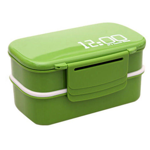 Online discount shop Australia - Gamebox Camera Radio Shape Plastic Double Layer Lunch Box Sushi Bento Box Microwavable LunchBox With Spoon Fork Office School