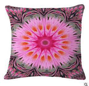 Style Flower Cushion Cover Pillow Case Linen Cotton Pillow Covers Plant sofa Car Seat Decorative Pillowcase