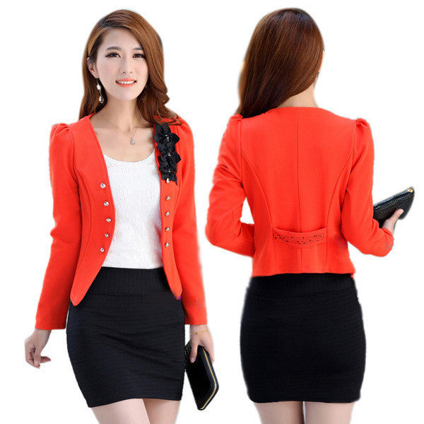 Fashion Casual Jacket Women Slim Outerwear Suit Women Coat L XL XXL XXXL XXXXL