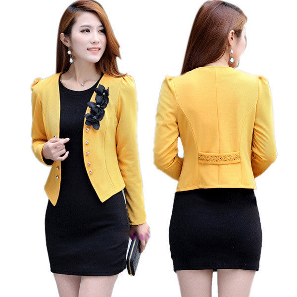 Fashion Casual Jacket Women Slim Outerwear Suit Women Coat L XL XXL XXXL XXXXL