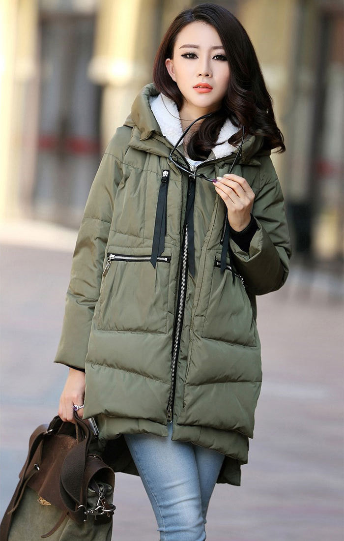 Online discount shop Australia - Coats And Jackets Woman Down Casual Jacket Plus Size M-XXXL Hooded Coat Long Style Parka Womens Jackets WC747