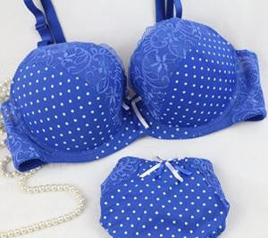 Online discount shop Australia - Japanese Women's Fashion Bra Set Push Up New Vs  Plus Size 85-95 C D Cup Blue Lingerie Sexy Bow Bra Panty Set