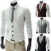 The men's fashion leisure suit vest / Men's wedding banquet gentleman suit vest / Beckham with suit vest v-neck men