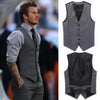 The men's fashion leisure suit vest / Men's wedding banquet gentleman suit vest / Beckham with suit vest v-neck men