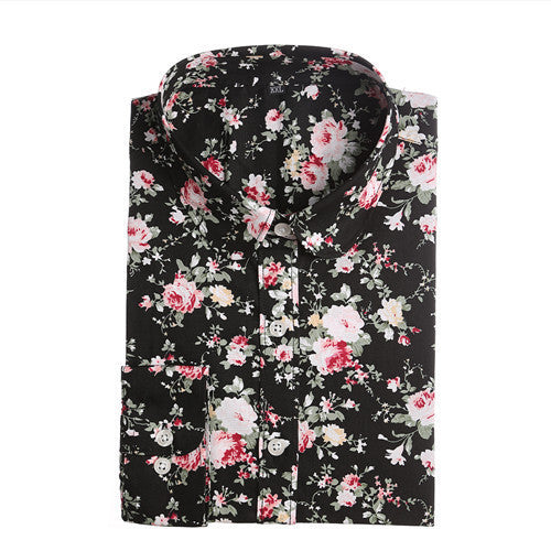 Online discount shop Australia - Floral Long Sleeve Women Blouses Animal Print Turn Down Collar Shirts Ladies Clothes Casual Womens Tops Fashion